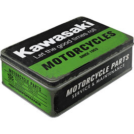 Metal tin Flat "Kawasaki - Motorcycles"