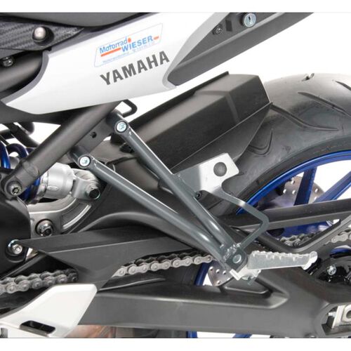 Motorcycle Footrests & Foot Levers Hepco & Becker pillion peg lowering Yamaha MT-09 Tracer anthrazit Black