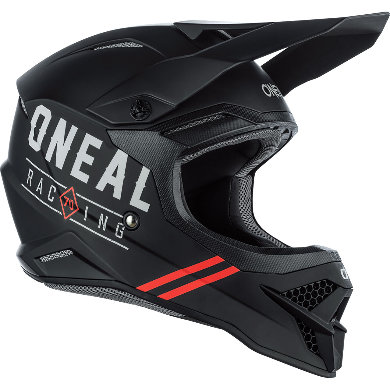 O'Neal MX 3Series Dirt V.22 schwarz/grau Crosshelm
