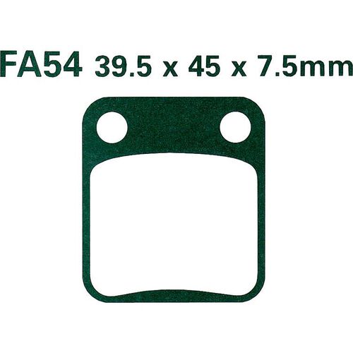 Motorcycle Brake Pads Hi-Q brake pads organic FA054TT  39,5x45x7,5mm Neutral