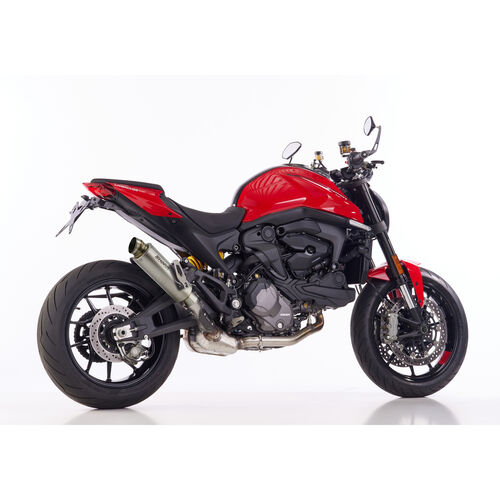 Motorrad Auspuffanlagen & Endschalldämpfer Shark exhaust Auspuff SRC4 Titan für Ducati Monster 937 /SP Silber