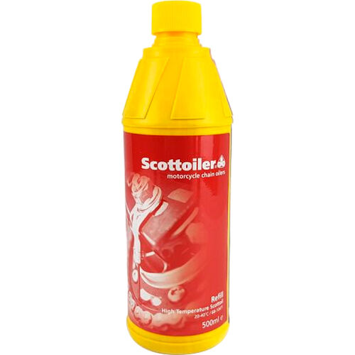 Sprays pour chaîne & systèmes de lubrification Scottoiler Scottoil huile de chaîne rouge 20-40°C 500ml Noir