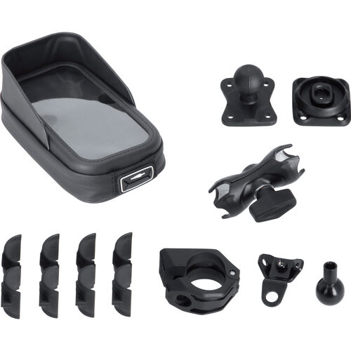 Motorcycle Navigation & Smartphone Holders SW-MOTECH Universal assembly kit with T-Lock and phone case