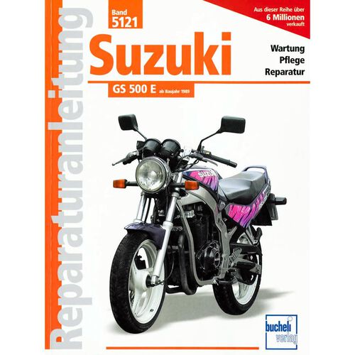 Motorrad Reparaturanleitungen Motorbuch-Verlag Reparaturanleitung Bucheli Suzuki GS 500 ab 1989 Neutral