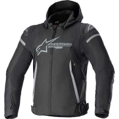 Motorcycle Textile Jackets Alpinestars Zaca WP textile jacket Grey