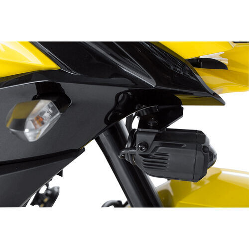 Motorrad Scheinwerfer & Lampenhalter SW-MOTECH Hawk Scheinwerferhaltesatz für Kawa KLE 650 Versys 2015-2021 Schwarz
