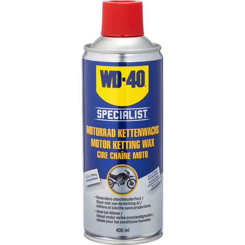 Sprays pour chaîne & systèmes de lubrification WD-40 Cire pour chaîne de moto 400 ml Neutre