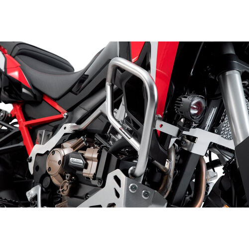 Crash-pads & pare-carters pour moto SW-MOTECH garde fond en acier inoxydable pour CRF 1100 Africa Twin Noir