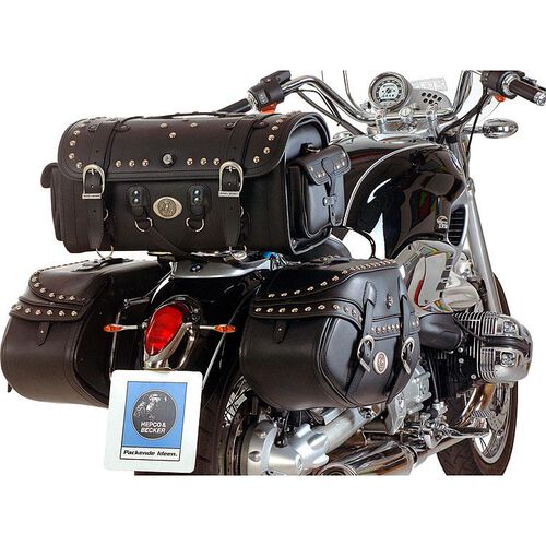 Sacs de selle & sacs rouleaux pour moto Hepco & Becker cuir sac arrière Handbag Buffalo Custom 35 litres Neutre