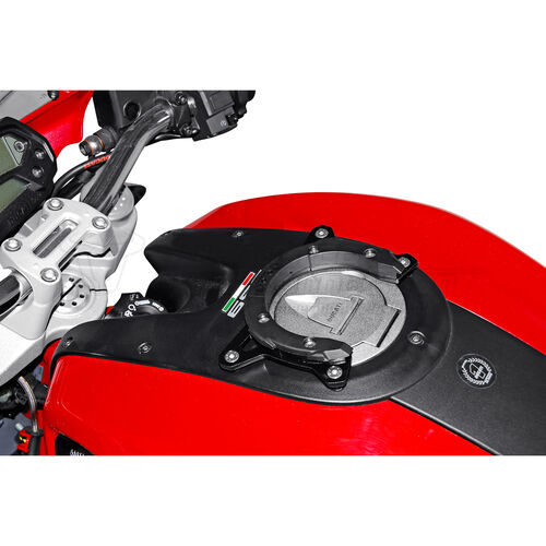 Motorrad Tankrucksack mit Quicklock SW-MOTECH QUICK-LOCK EVO Tankring TRT.00.640.20300/B für Ducati