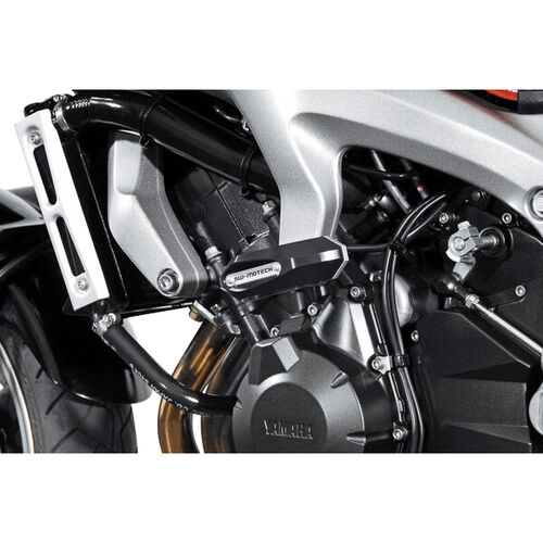 Motorcycle Crash Pads & Bars SW-MOTECH frame sliders for Yamaha FZ 6/FZ 1 /Fazer Grey