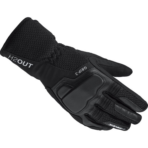 Motorcycle Gloves Tourer SPIDI Grip 3 H2Out Ladies glove long black XS