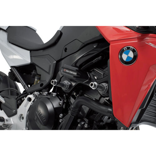 Motorcycle Crash Pads & Bars SW-MOTECH frame sliders for BMW F 900 R Grey