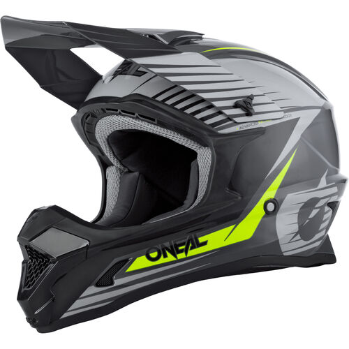 O'Neal MX 1Series Motocross Helmet Stream grey/fluo yellow