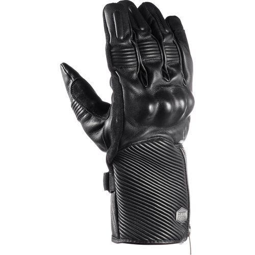 Motorcycle Gloves Scooter Spirit Motors David Deckhand WP leather glove long Black