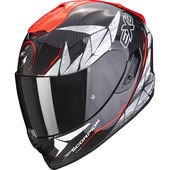 Scorpion EXO 1400 Air Carbon Full Face Helmet Aranea black/neon red