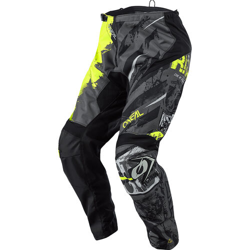 Motorcycle Textile Trousers O'Neal Element Ride Crosspants Yellow