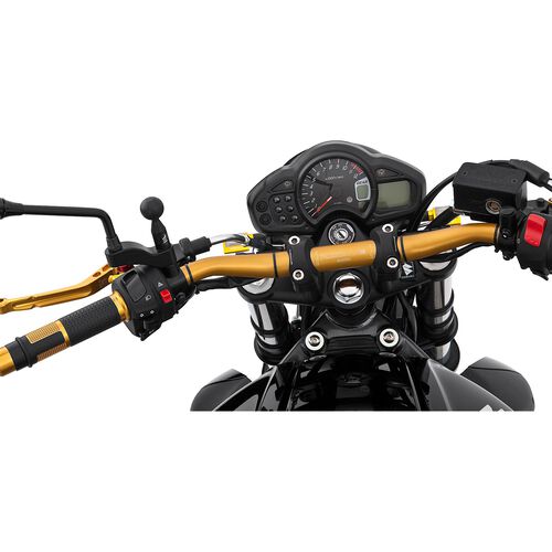 Motorcycle Navigation & Smartphone Holders Berni`s satnav holder NH1-7 mirror extension M10x1,25 black Brown