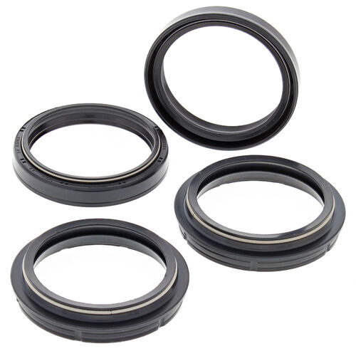 All-Balls Racing Fork oil seals with dust caps 56-147 48x58x8.5/10.25 mm   Black