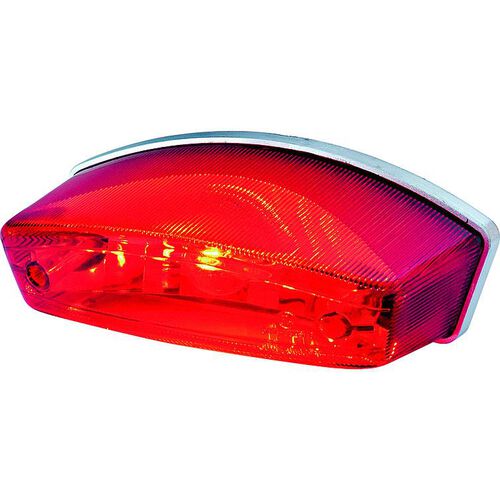 Motorcycle Rear Lights & Reflectors Shin Yo taillight 12V, 21/5W Monster/Enduro/Chopper red clear