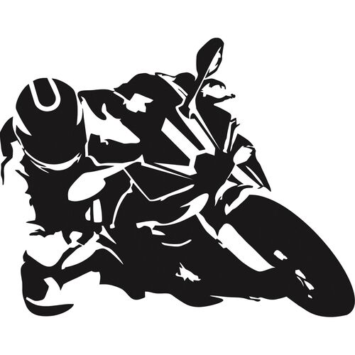 Motorrad Bilder POLO Aufkleber Supersportler 01 8 x 6,3 cm schwarz