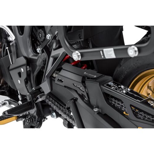 Motorrad Kettenschutz & Ritzelabdeckungen SW-MOTECH Kettenschutz Alu Ergänzung schwarz für CRF 1000 Africa Twin Grau