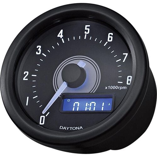 Instrumente & Uhren Daytona Drehzahlmesser Velona Ø60mm weiß bis 8000 U/min schwarz
