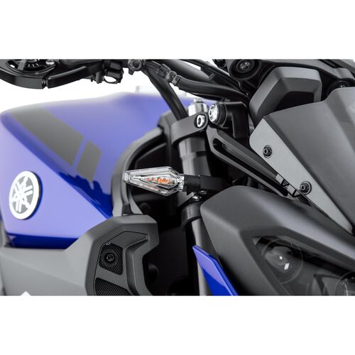 Motorcycle Standard Indicators Chaft alu indicator pair 21 Watt M8 Sound black/clear Neutral
