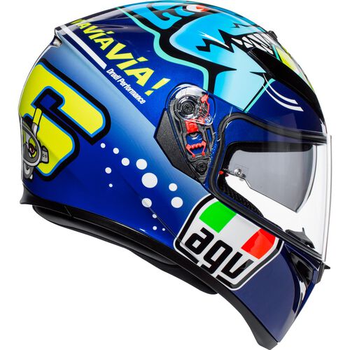 AGV K3 SV Full Face Helmet Rossi Misano 2015 blue