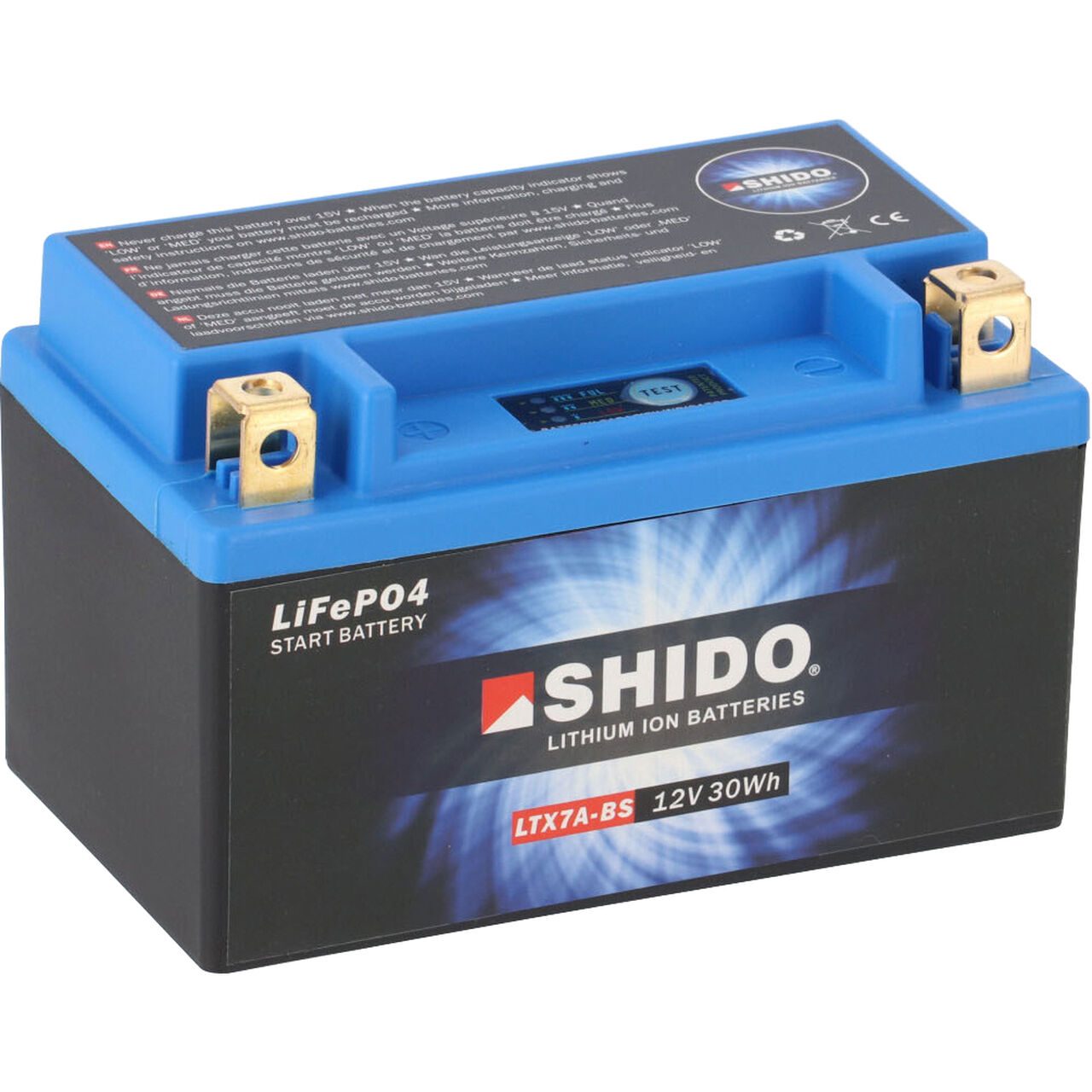 Chargeur de batterie lithium shido 12v 1A