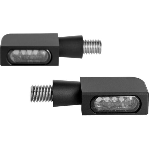 Blinker HeinzBikes LED Alu Blinker/Rücklicht Block Line Micro M8 schwarz