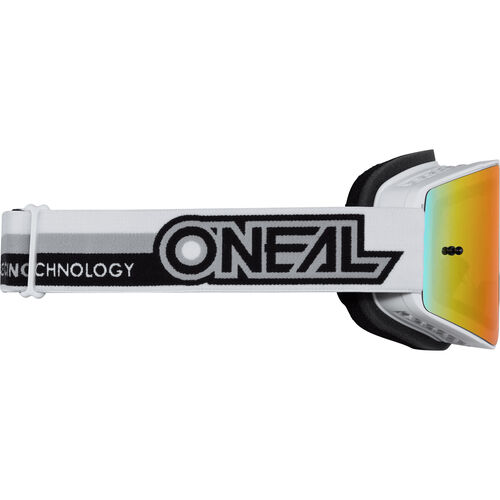 Crossbrillen O'Neal B-20 Flat Crossbrille Proxy weiß/schwarz/rot Grün