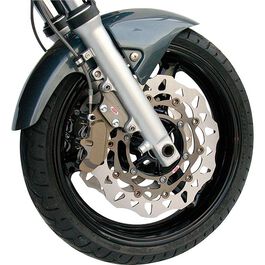 Motorcycle Brake Discs ABM Peak brake disk front Grey