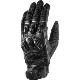 Motorcycle Gloves Sport FLM Ramair leather/textile glove short Black