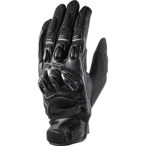 Motorcycle Gloves Sport FLM Ramair leather/textile glove short black 10
