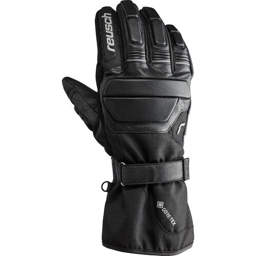 Motorcycle Gloves Tourer Reusch Rising Gore-Tex Leather/Textile glove long Black