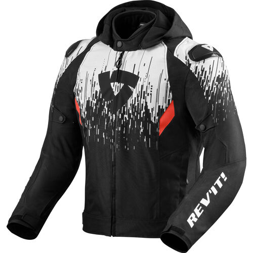 Motorcycle Textile Jackets REV'IT! Quantum 2 H2O Textile Jacket White