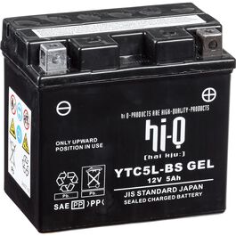 Batterie AGM Gel geschlossen HTC5L, 12V, 5Ah (YTC5L)