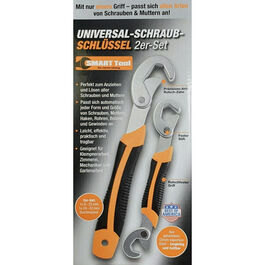 Schraubenschlüssel & Zangen Smart Tool Universal-Schraub-Schlüssel 2er-Set 8-34mm Schwarz
