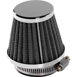 Motorcycle Air Filters Hashiru oldtimer/racing single air filter for 43-48mm Black