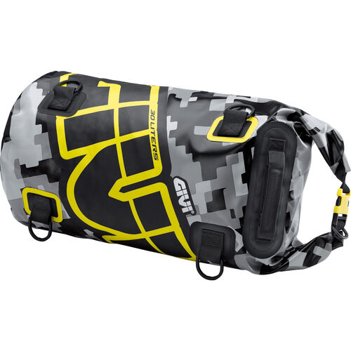 Motorcycle Rear Bags & Rolls Givi luggage roll Easy Bag waterproof 30 liters camouflage/yellow Neutral