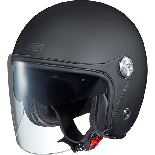 Craft Jet Helmet Visor long 1.0 3C Open-Face-Helmet Matt Black