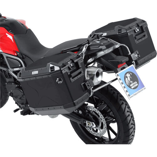 Sidecases Hepco & Becker Xplorer Cutout sidecase set black for BMW F 650/700 GS Grey