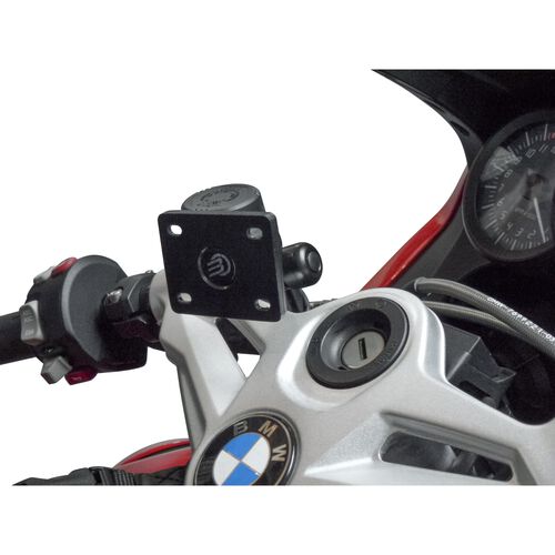Motorrad Navi- & Smartphonehalter Berni`s Navihalter NH3 Platte Dübel für Lenkrohr 15-19 mm Braun