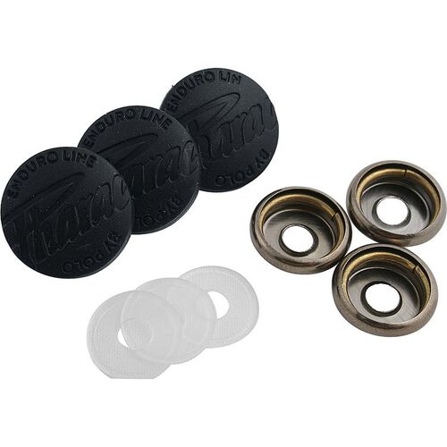 Accessories Pharao 3x Pharao Rubber Upper Button black 17 mm