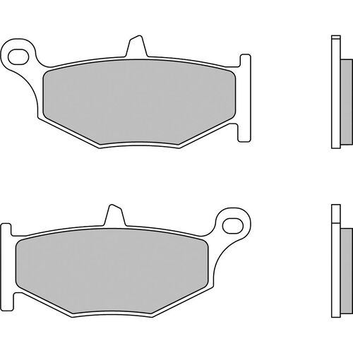 Plaquettes de frein de moto Brembo plaquettes de frein 07SU32.SP  88,9x40,1x9,7mm Noir