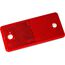 reflector red rectangular (94x44mm) screwed