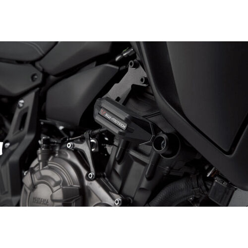 Motorcycle Crash Pads & Bars SW-MOTECH frame sliders for Yamaha MT-07 /Tracer Grey