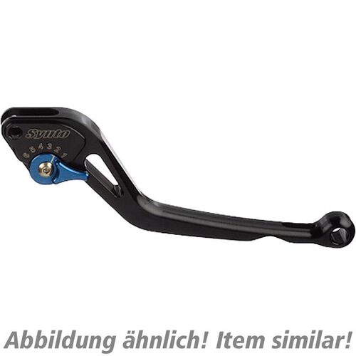 Levier de frein de moto ABM levier de frein réglable Synto BH21 long noir/bleu Neutre