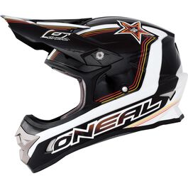 O'Neal MX 3Series Star Black/Yellow/White Motocross Helmet